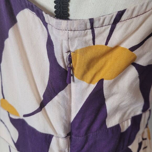 Boden size 10L dress maxi long flower open back lining zip - Picture 9 of 14